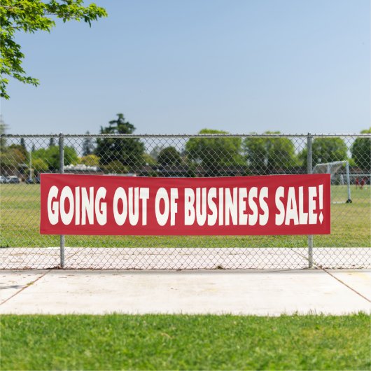 Banderoles Sortir de la vente (En situation)