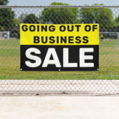 Banderoles Sortir de l'entreprise Vente importante (En situation)