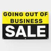 Banderoles Sortir de l'entreprise Vente importante (Horizontal)