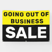 Banderoles Sortir de l'entreprise Vente importante (Horizontal)