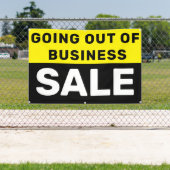 Banderoles Sortir de l'entreprise Vente importante (Insitu)