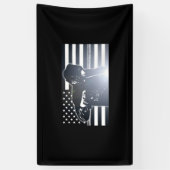 Banderoles Soudure : La ligne mince drapeau en métal (Vertical)