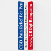 Banderoles Soulagement de la douleur CBD pour animaux de comp (Vertical)