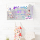 Banderoles Sous la mer Mermaid Pool Fête Fille Anniversaire (En situation)