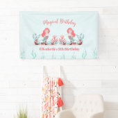 Banderoles Sous la Mer Sirène Princesse Anniversaire (En situation)