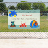 Banderoles Sous Les Etoiles Camp Out (En situation)