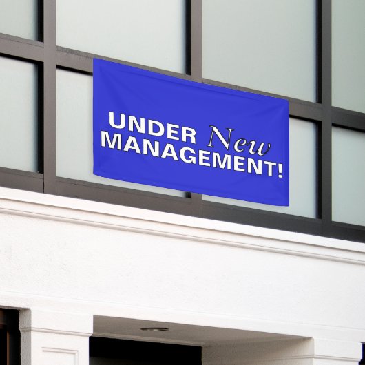 Banderoles Sous nouvelle administration (Bâtiment extérieur)