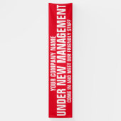 Banderoles Sous nouvelle signalisation de gestion (Vertical)