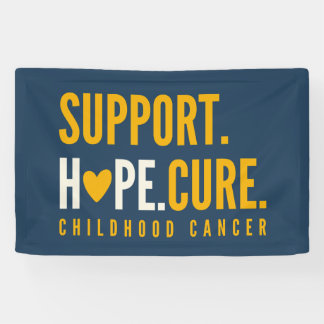 Banderoles soutien du cancer de l'enfance espoir Banner Signe