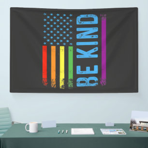 Banderoles Soyez Gentil Lgbt Lgbtq Fierté Gay Arc-en-ciel