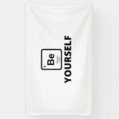 Banderoles Soyez vous-même slogan de table périodique (Vertical)