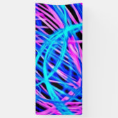 Banderoles spectacle de néon, bleu (Vertical)