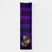 Banderoles Spider Steampunk sur Arrière - plan pourpre (Verticale)