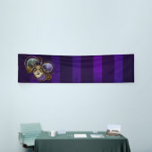 Banderoles Spider Steampunk sur Arrière - plan pourpre (Salon professionnel)