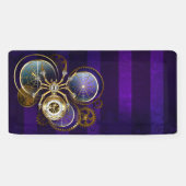 Banderoles Spider Steampunk sur Arrière - plan pourpre (Horizontal)
