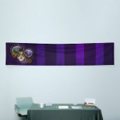 Banderoles Spider Steampunk sur Arrière - plan pourpre (Salon professionnel)