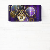 Banderoles Spider Steampunk sur Arrière - plan pourpre (Insitu)