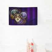 Banderoles Spider Steampunk sur Arrière - plan pourpre (Insitu)