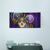 Banderoles Spider Steampunk sur Arrière - plan pourpre (Salon professionnel)