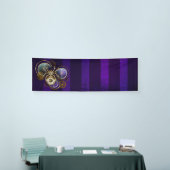 Banderoles Spider Steampunk sur Arrière - plan pourpre (Salon professionnel)