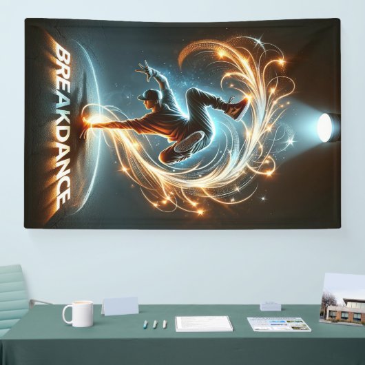 Banderoles "Spotlight Groove" - dansant sous les projecte (Salon professionnel)