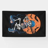 Banderoles Squelette de baseball Halloween Baseball Halloween (Horizontal)