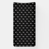 Banderoles Squelette d'Halloween avec épée (Verticale)