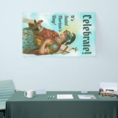 Banderoles St. Florian avec seau (Ciel clair; M 019) (Salon professionnel)