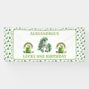 Banderoles St patrick Lucky One Unicorn Banner