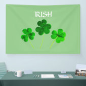 Banderoles St Patrick's Day Irlandais Green Shamrock Feuilles (Salon professionnel)