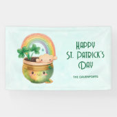Banderoles St. Patrick's Day Whimsical Rainbow & Clover Party (Horizontal)
