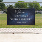 Banderoles Starry Night Stars Sky Galaxy Mariage élégant (En situation)