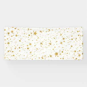 Banderoles Stars2 d'or - Blanc pur