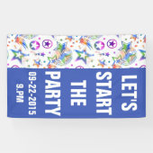 Banderoles Stars Tattoos motif couleur + vos idées (Horizontal)