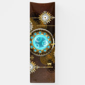 Banderoles Steampunk Rusty Background (Vertical)