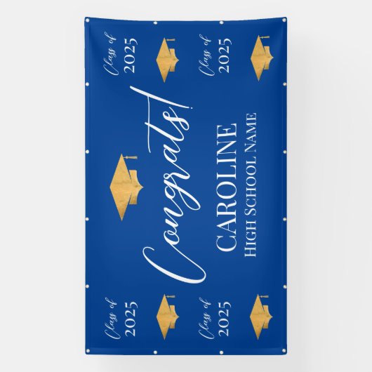 Banderoles Step and repeat Graduation Backdrop banner  (Verticale)