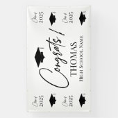 Banderoles Step and repeat Graduation Backdrop banner  (Verticale)