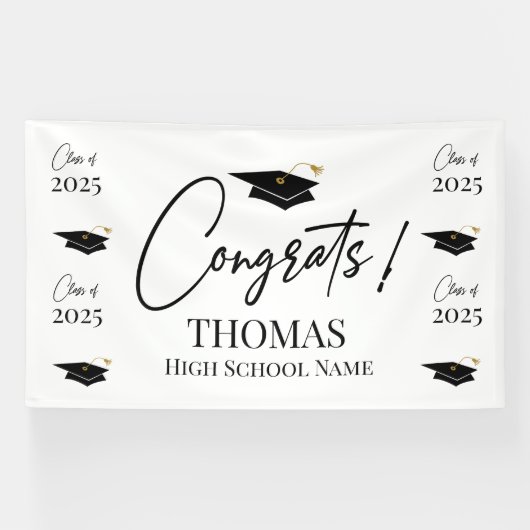 Banderoles Step and repeat Graduation Backdrop banner  (Horizontal)