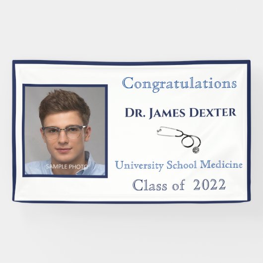 Banderoles Stethoscope de l'école Médicale 2022 (Horizontal)