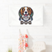 Banderoles Sticker pour chien (En situation)