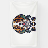 Banderoles Sticker pour chien (Vertical)