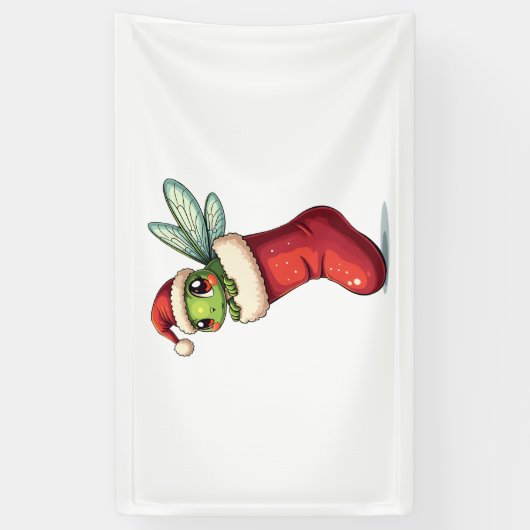 Banderoles Stocker la libellule du champignon (Vertical)