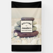 Banderoles Stones empilées Méditative Caire Anniversaire (Vertical)