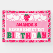 Banderoles Strawberry 1st Birthday Celebration (Horizontal)