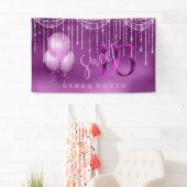 Banderoles String Lights & Balloons Sweet 16 Orchid ID473 (En situation)