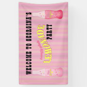 Banderoles Stripes, Pink Lemonade Birthday (Vertical)