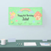 Banderoles Style Crayon modifiable - Forêt de champignons poi (Salon professionnel)