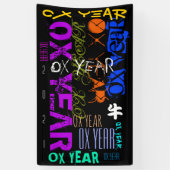 Banderoles Style de graffiti Reprise Ox Année 2021 Vertical B (Vertical)