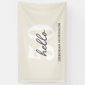 Banderoles Style minimal Beige moderne 50e anniversaire (Vertical)