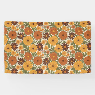 Banderoles style vintage floral/fleur des années 70